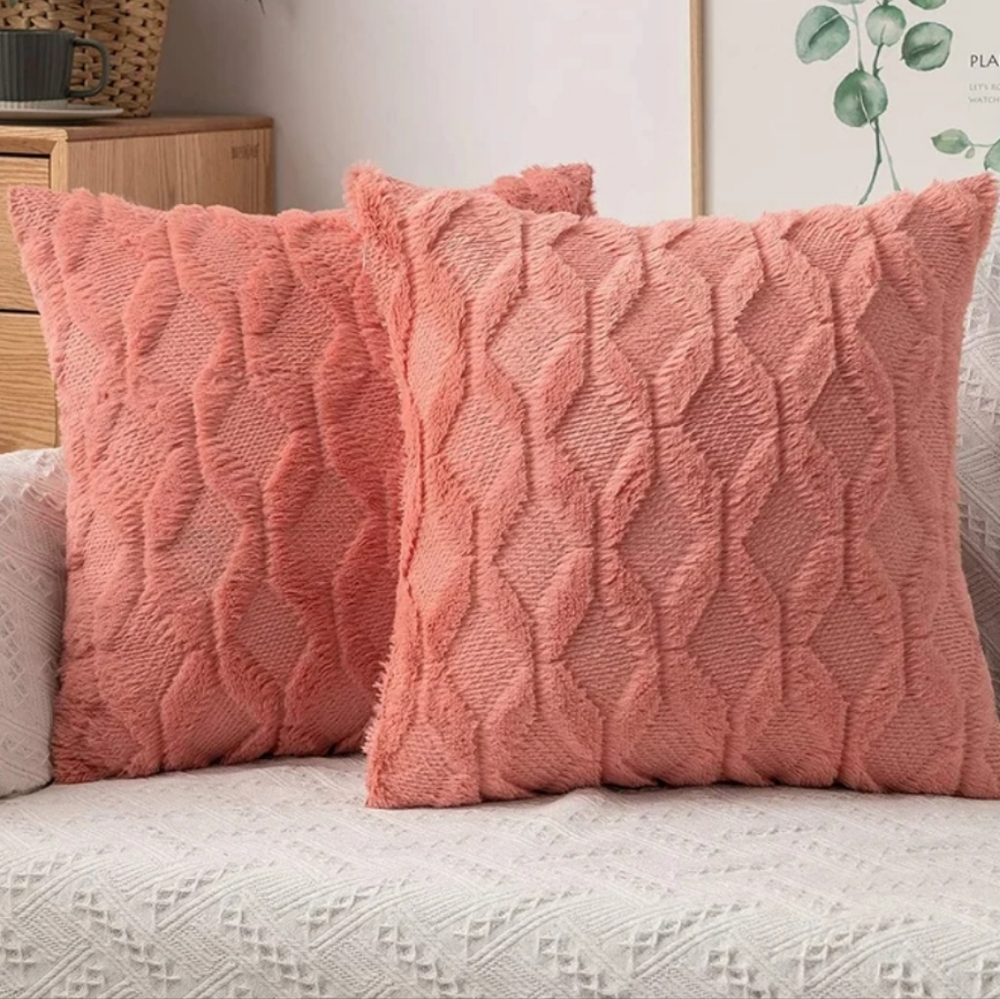 NEW Dunecrest Square Pillow Covers and Inserts 18" x 18" (Set of 2)